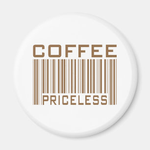 Kaffee-unbezahlbare Bar-Code-T-Shirt-Geschenke Magnet