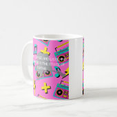 Kaffee und '80er-Musik in Alaska Kaffeetasse (Vorderseite Links)