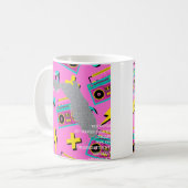 Kaffee und '80er-Musik in Florida Kaffeetasse (Vorderseite Links)