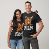 Kaffee und Abessinierkatze T-Shirt (Unisex)