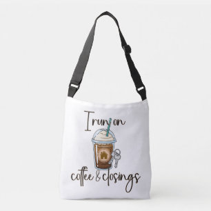 Kaffee und Abschlüsse Makler, Personalisiert Tragetaschen Mit Langen Trägern