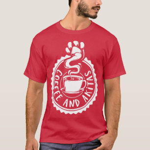 Kaffee und Akitas Akita T-Shirt