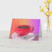 Kaffee und Alkohol Karte (Gelbe Blume)