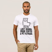 KAFFEE- UND ALPACAS-T - Shirt (Vorne ganz)