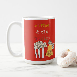 Kaffee und alte Filme Süße vintage Weihnachts-Hood Kaffeetasse