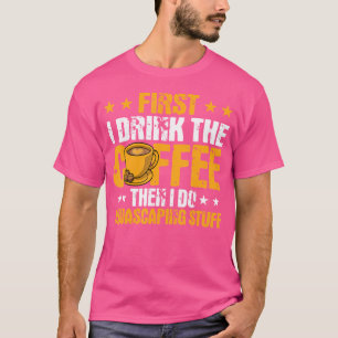 Kaffee und Aquascape Tauchen Espresso T-Shirt