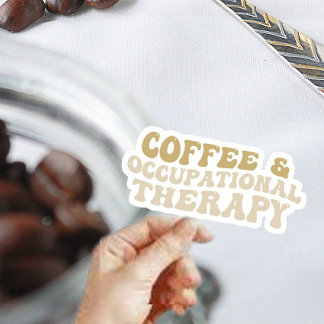 Kaffee und Arbeitstherapie, Kaffee aus Groovy Aufkleber