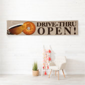 Kaffee und Bagel Drive Thru Banner (Insitu)
