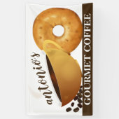 Kaffee- und Bagel-Kaffee-Shop Banner (Vertikal)