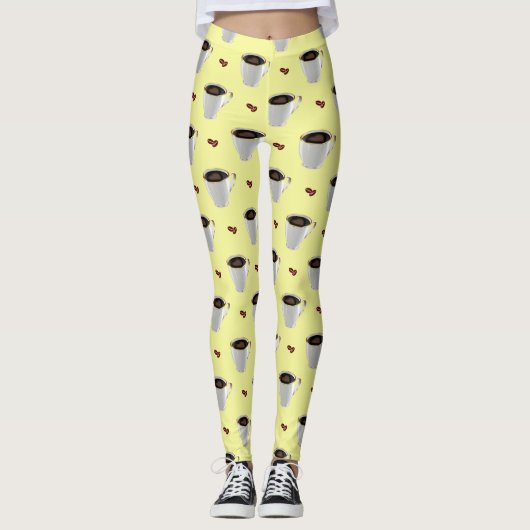 KAFFEE UND BÄNE LEGGINGS (Vorderseite)
