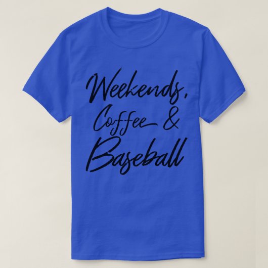 Kaffee und Baseball IV T-Shirt (Design vorne)