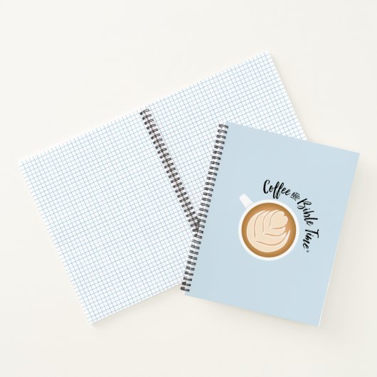 Kaffee- und Bibelzeit (Logo) Journal Blue Notizblock (Innenseite)