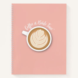 Kaffee- und Bibelzeit (Logo) Journal Pink Notizblock