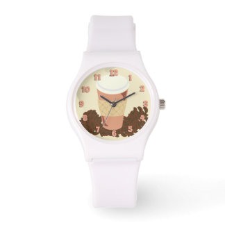 Kaffee- und Bienenwelt Armbanduhr