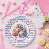 Kaffee und Birthday Cake Personalisiert Pappteller (Party)