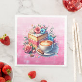 Kaffee und Birthday Cake Personalisiert Serviette (Beispiel)