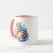 Kaffee und Birthday Cake Personalisiert Tasse (Vorderseite Links)