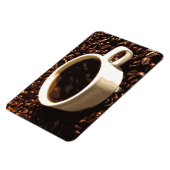 Kaffee und Bohnen Magnet (Linke Seite)