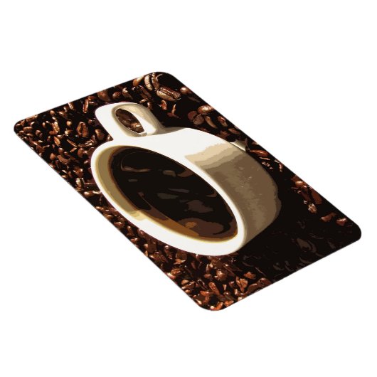Kaffee und Bohnen Magnet (Rechte Seite)