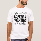 Kaffee und Boxen T-Shirt (Vorderseite)