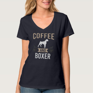 Kaffee und Boxer Dog Lover T-Shirt