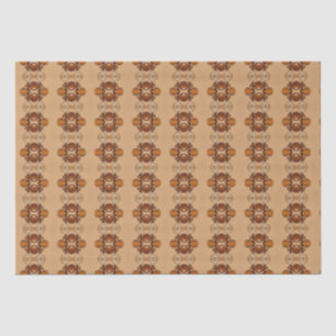 Kaffee und braune Knopf-Mischung Seidenpapier