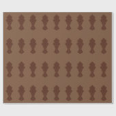 Kaffee und Brown Fantail Geschenkpapier (Flach)