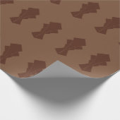 Kaffee und Brown Fantail Geschenkpapier (Ecke)