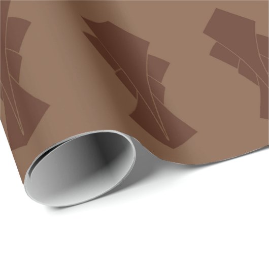 Kaffee und Brown Fantail Geschenkpapier (Rolleneckpunkt)