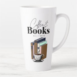 Kaffee und Bücher ist alles, was ich Vintag brauch Milchtasse