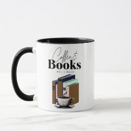 Kaffee und Bücher ist alles, was ich Vintag brauch Tasse
