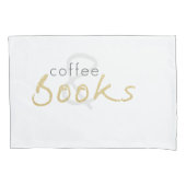 Kaffee und Bücher Pillowcase Set Kissenbezug (Vorderseite-Links)