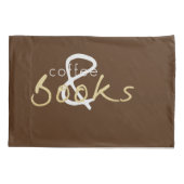 Kaffee und Bücher Pillowcase Set Kissenbezug (Rückseite-Links)