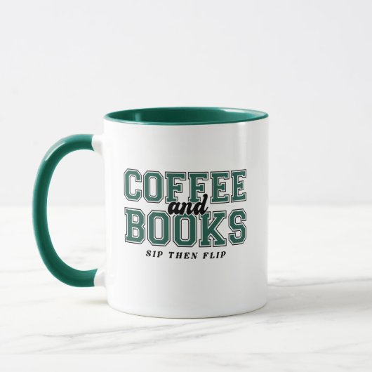 Kaffee und Bücher: Schlürfen, dann umblättern Buch Tasse (Links)