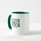 Kaffee und Bücher: Schlürfen, dann umblättern Buch Tasse (Vorderseite Links)