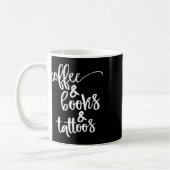 Kaffee und Bücher und Tattoos Kaffeetasse (Links)