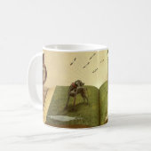 Kaffee- und Buchliebhaber Kaffeetasse (Vorderseite Links)