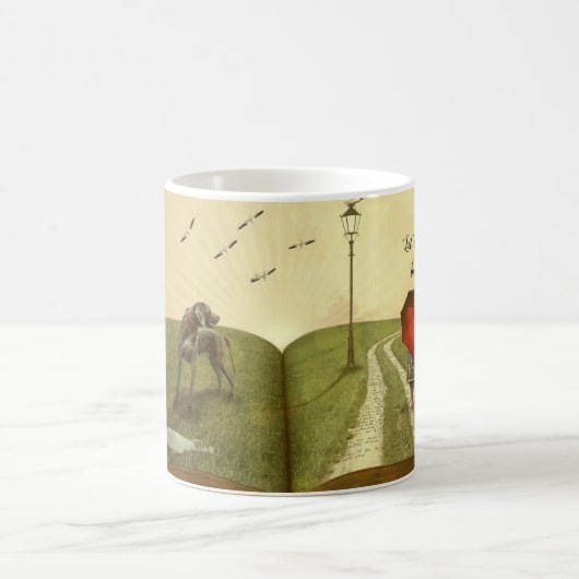 Kaffee- und Buchliebhaber Kaffeetasse (Mittel)