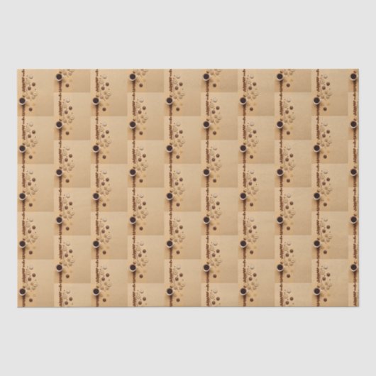 Kaffee und Buttonmix Seidenpapier (Vorderseite)