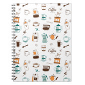 Kaffee und Café Muster Notizblock (Vorderseite)