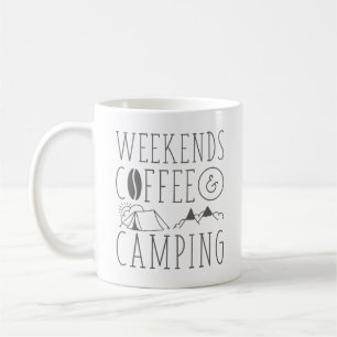 Kaffee und Camping wochentags Kaffeetasse