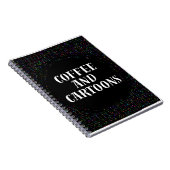 Kaffee und Cartoons Notizblock (Rechte Seite)