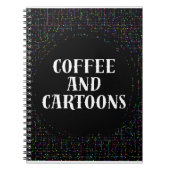 Kaffee und Cartoons Notizblock (Vorderseite)