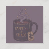 Kaffee und Chaos Begleitkarte (Rückseite)