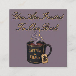 Kaffee und Chaos Begleitkarte