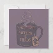 Kaffee und Chaos Einladung (Rückseite)