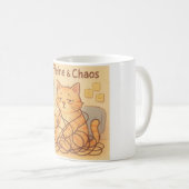 Kaffee und Chaos Kaffeetasse (VorderseiteRechts)