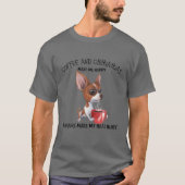 Kaffee und Chihuahuas machen mich glücklich, Mensc T-Shirt (Vorderseite)