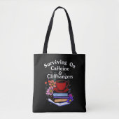 Kaffee und Cliffhanger Bunt Tasche (Vorderseite)