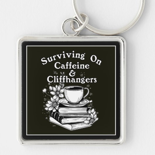 Kaffee und Cliffhanger Schlüsselanhänger (Vorne)